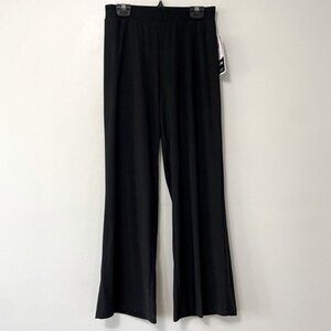 New Marallis Black Wide Leg Pull On Stretch Pants Size Small bin 4E